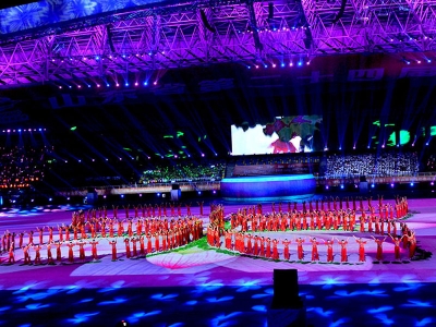山东省运会开幕式桃色在线视频厂家工程案例