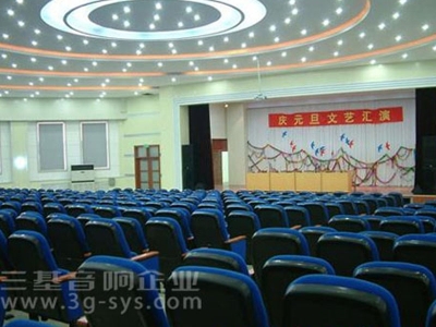 东营一中礼堂会议室桃色在线视频设备安装案例